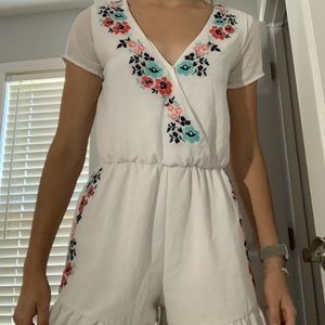 Francesca’s Embroidered Romper